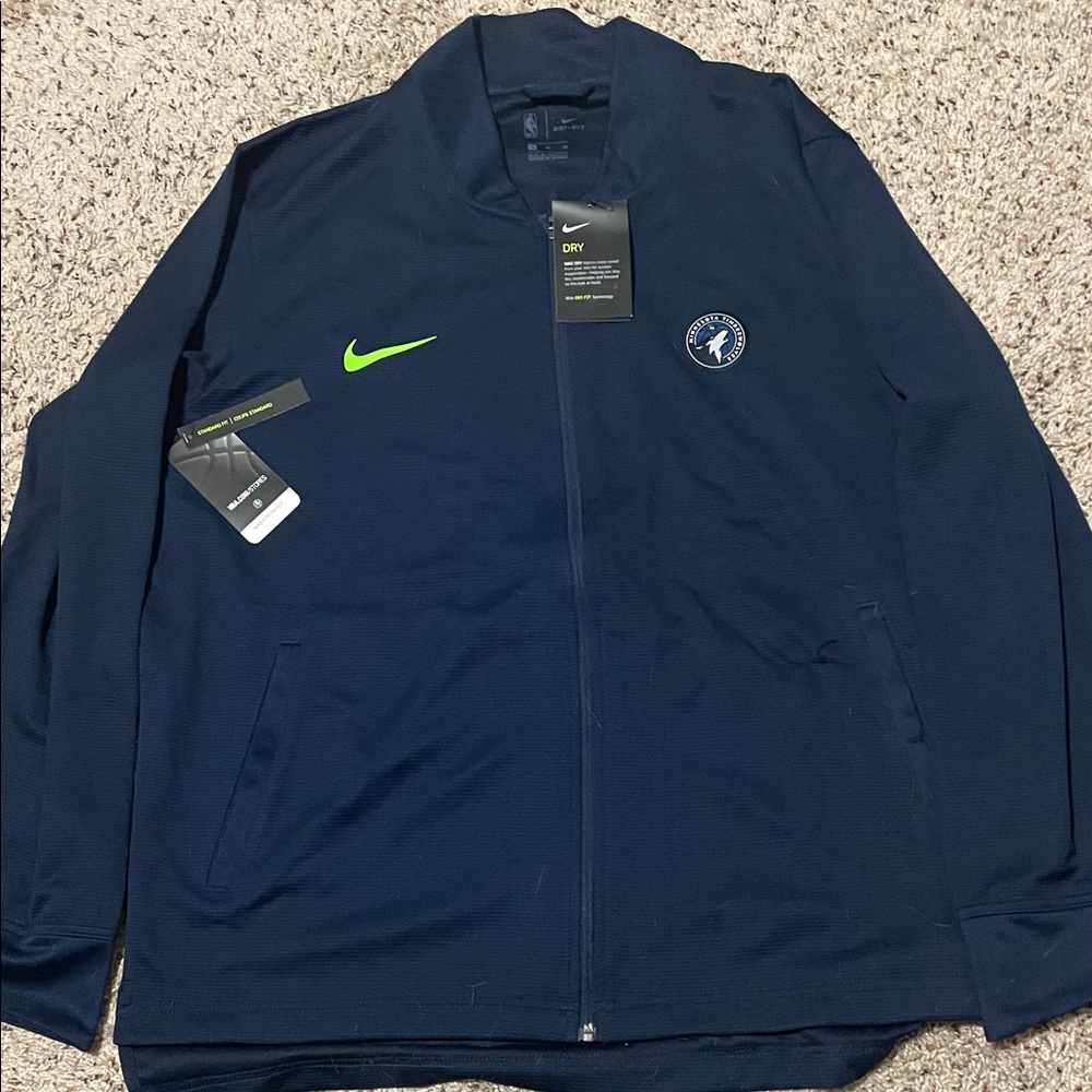 Nike Timberwolves zip dry fit